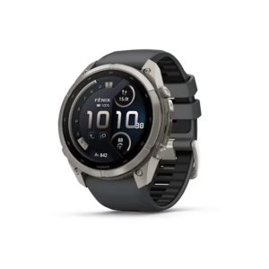 Garmin Fenix 9 Pro Smartwatch 51mm Carbon Gray DLC Titanium with Black Pebble Grey Silicone Band